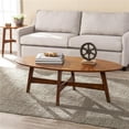 thumbnail image 1 of 52 in. Solid Wood & Metal Rectangular Coffee Table, Brown, 1 of 1