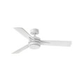 thumbnail image 1 of 52 inch 3-Blade Ceiling Fan with Light Kit-Matte White Finish Bailey Street Home 81-Bel-4243649, 1 of 1