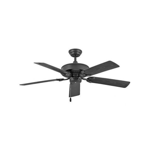 52 inch 5 Blade Ceiling Fan-Matte Black Finish Bailey Street Home 81-Bel-4243691