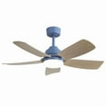 thumbnail image 1 of 52-inch Blue Ceiling fan with Light & Remote Color Changing Reverse Airflow Ceiling Fan, 1 of 7