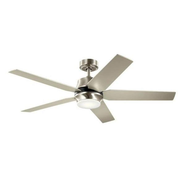 52 inch Ceiling Fan with Light Kit-Brushed Stainless Steel Finish Bailey Street Home 147-Bel-4435936