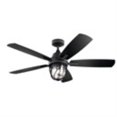 thumbnail image 1 of 52 inch Ceiling Fan with Light Kit-Distressed Black Finish Bailey Street Home 147-Bel-4435945, 1 of 10