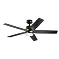 thumbnail image 1 of 52 inch Ceiling Fan with Light Kit-Satin Black Finish Bailey Street Home 147-Bel-4435938, 1 of 10