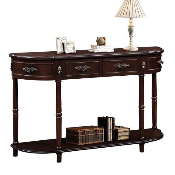 52 - inch Pine Console - Retro Style for Home Organization - Multiple Rooms - Stable Base