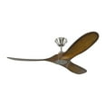 thumbnail image 1 of 52 inch Propeller Ceiling Fan with Remote Control (3-Blade)-Brushed Steel Finish-Koa Blade Color Bailey Street Home 96-Bel-2884857, 1 of 10