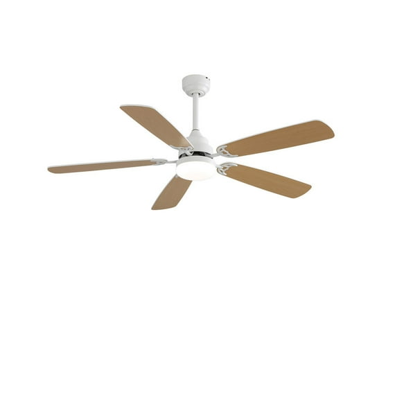 52-inch White Ceiling fan with Light & Remote Color Changing Reverse Airflow Ceiling Fan