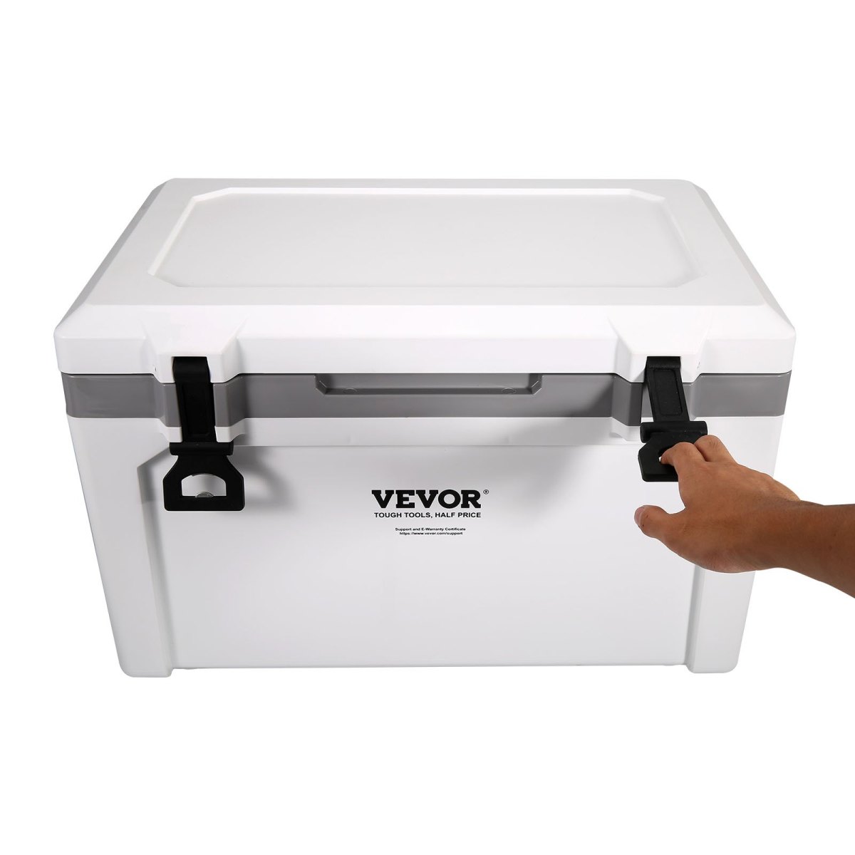 52 qt Insulated Portable Cooler Holds 50 Cans 6-Day Ice Retention Hard Cooler for Camping Beach Picni