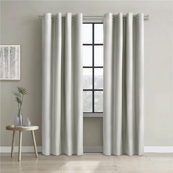 52 x 108 in. Alpine Blackout Grommet Curtain Panel, White
