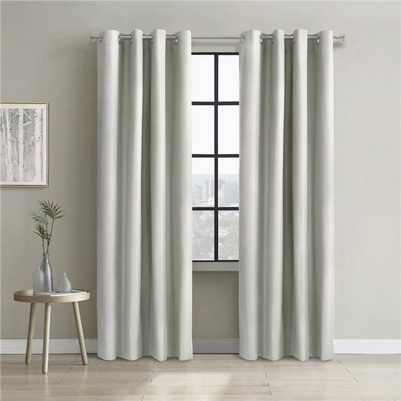 52 x 108 in. Alpine Blackout Grommet Curtain Panel, White