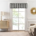 thumbnail image 1 of 52 x 14 in. Bordeaux Rod Pocket Window Curtain Valance, Silver, 1 of 1
