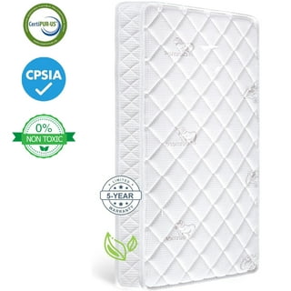 4 inch Memory Foam Crib Mattress for Toddler, Waterproof Cover