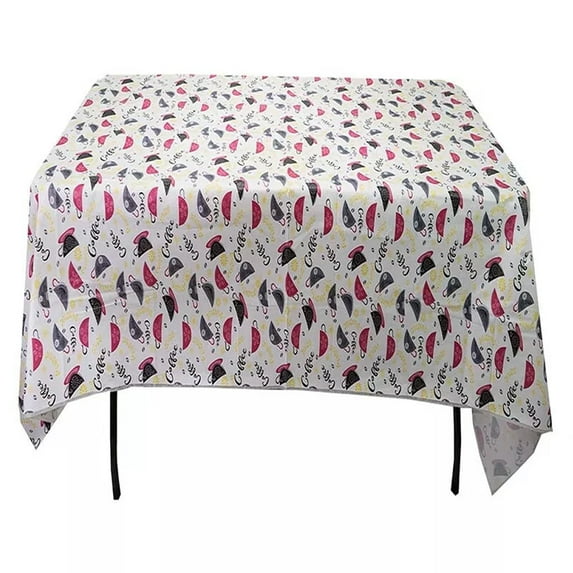 52" x 52" Vinyl Flannel Backed Tablecloth Heavy Duty Waterproof Tablecloth Wipes Clean