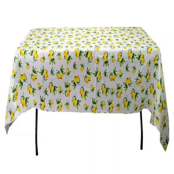52" x 52" Vinyl Flannel Backed Tablecloth Heavy Duty Waterproof Tablecloth Wipes Clean