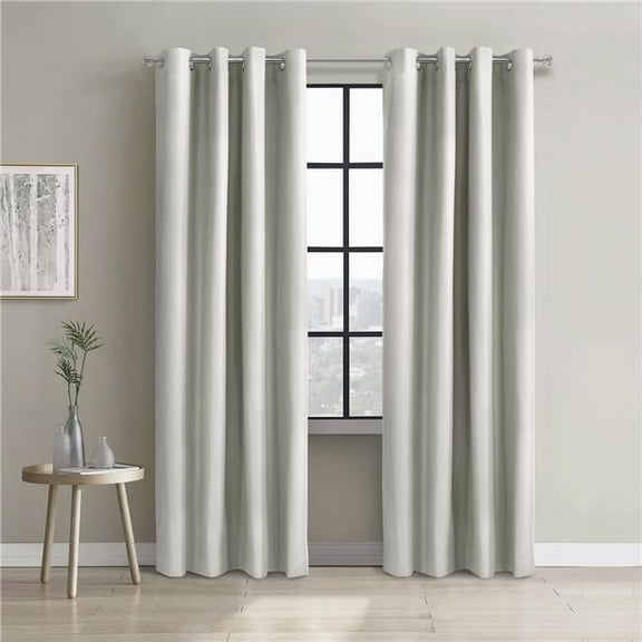 52 x 95 in. Alpine Blackout Grommet Curtain Panel, White