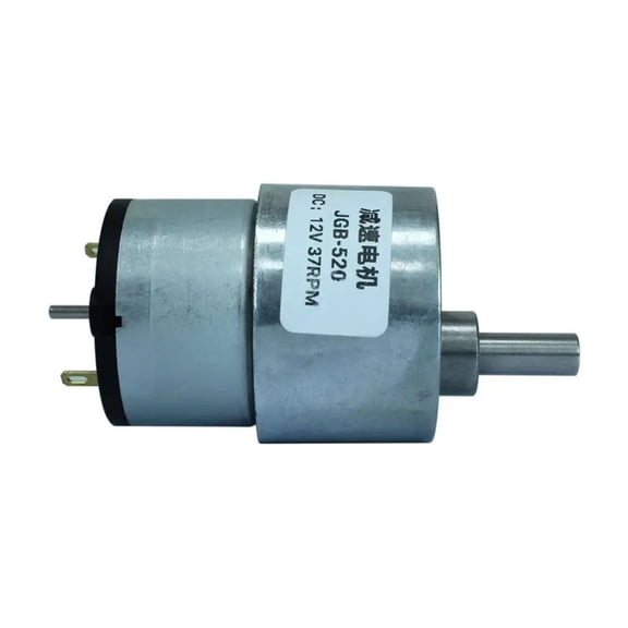 520-37Gear Motor 12V DC Reducer Motor With Speed Measuring Hall Encoder Robot Large Torque Brushed Engine Metal Teeth ,Low Noise - 37RPM_12V SINGLE MOTOR