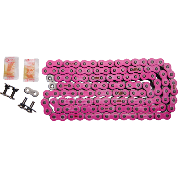 RK 520 Max-X Drive Chain 120 Links Pink RX-Ring Sealed Carbon Alloy Steel 9000 lb Tensile Strength (520MAXX-120-PP)