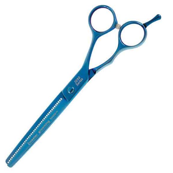 5200 Blue Titanium Professional Pet Grooming Thinning Shears 42 Tooth 6 1/2"