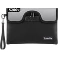 thumbnail image 1 of 5200°F Fireproof Money Bag with Lock, Water Fireproof Document Bag with Zipper, 8 Layers Fire Insulation, Small Fireproof Safe Storage Pouch with Lock for Cash, Passport, (8.3" x 11", Black), 1 of 17
