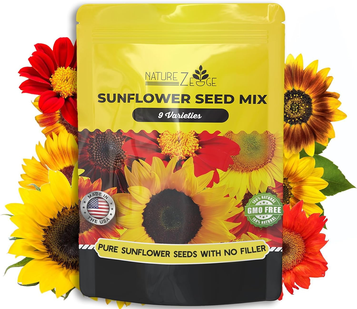 5200+ Sunflower Seeds for Planting Bulk Variety Pack, Get More