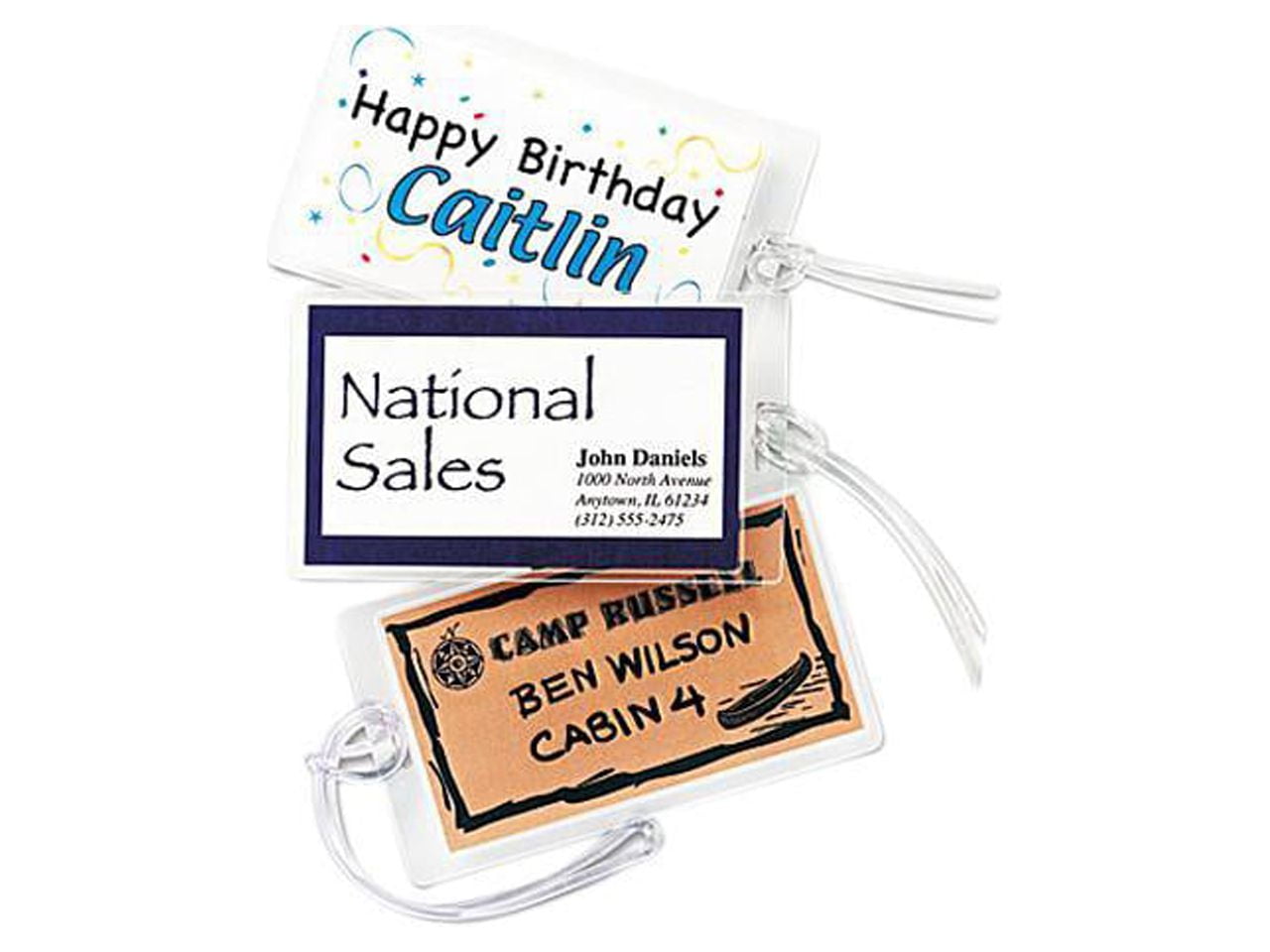 52003 Fellowes Laminating Pouches, Luggage Tag Style, 5 mil, 2 1/2 x 4