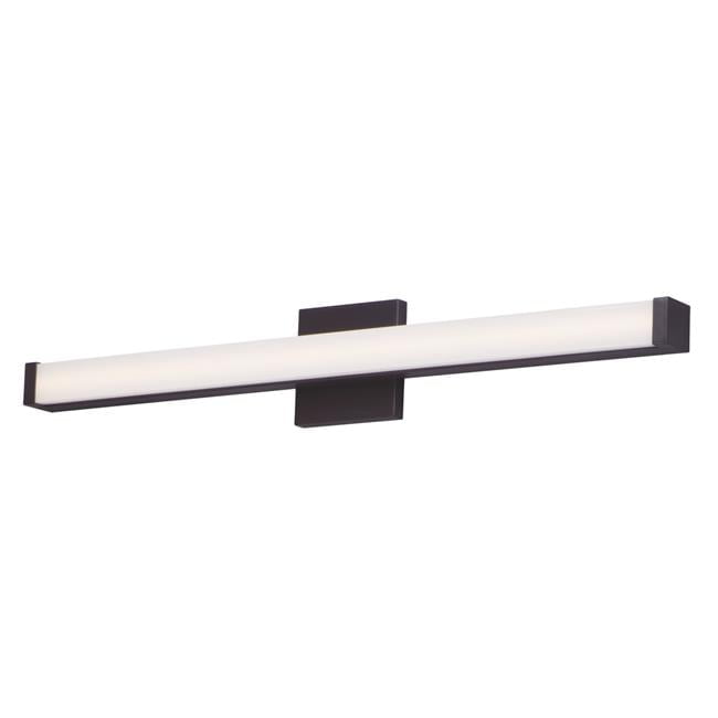 Spec 30" Bronze LED Bath Vanity Light with Dimmable Acrylic Shade