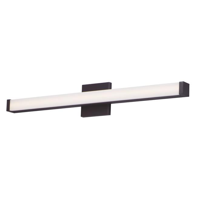 Spec 30" Bronze LED Bath Vanity Light with Dimmable Acrylic Shade
