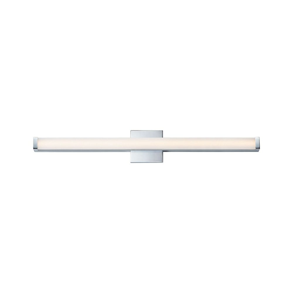 36-Inch Polished Chrome LED Bath Vanity Light with Acrylic Shade