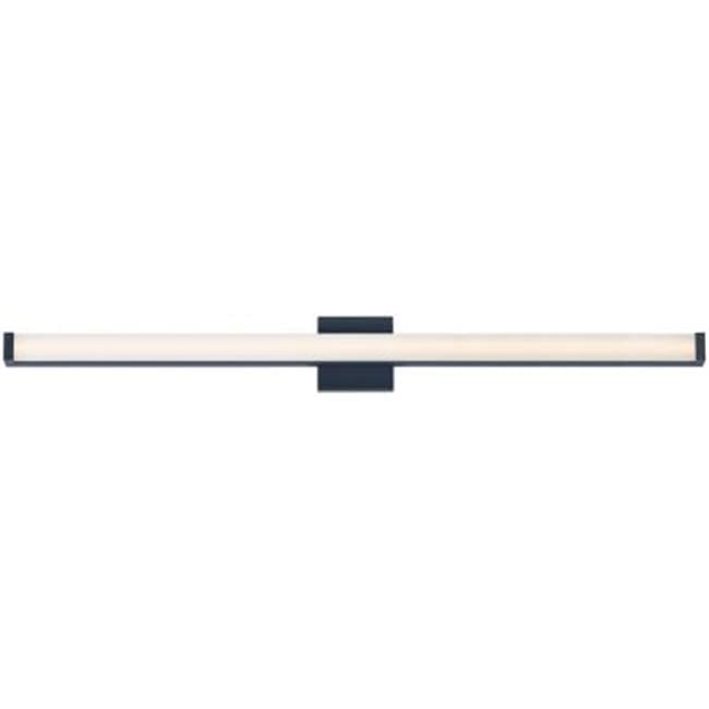 Sleek 48" Black LED Bath Vanity Light with Dimming Capability