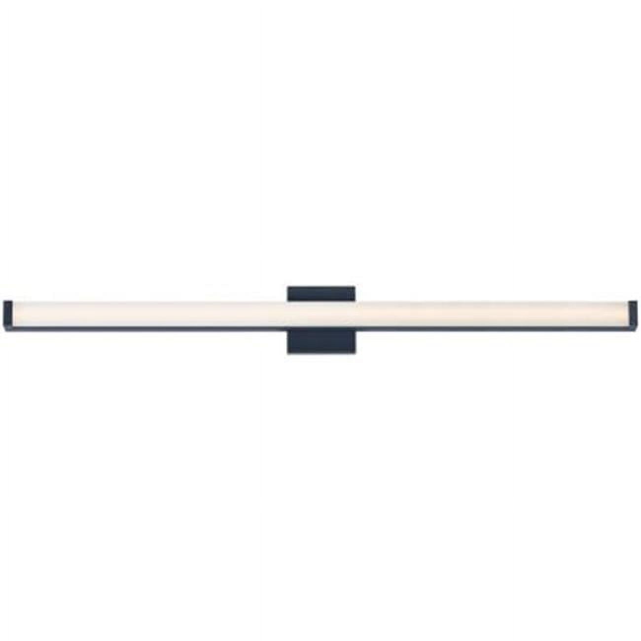 Sleek 48" Black LED Bath Vanity Light with Dimming Capability
