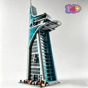 5201pcs Futuristic Headquarters Tower Model Building Blocks Bricks Super Hero Skyscraper Christmas Toy for Family Decor Gifts