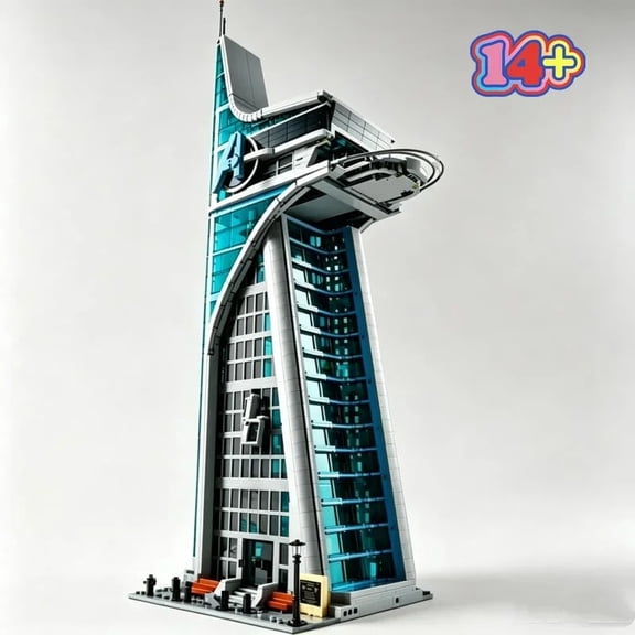 5201pcs Futuristic Headquarters Tower Model Building Blocks Bricks Super Hero Skyscraper Christmas Toy for Family Decor Gifts