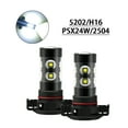 thumbnail image 1 of 5202 H16 LED Fog Light Bulbs 6000K for Chevy Colorado 2015-2018 White 2X 50W, 1 of 8
