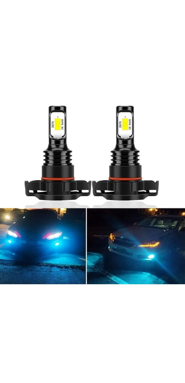 CHUSYYRAY Golden Yellow LED Fog Light Bulbs – 9006/9145/H10, 3000K, 80W, IP67, 5-Year Warranty