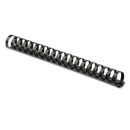 Fellowes Mfg Co. 52066 1-1/2 in. Diameter 340-Sheet Capacity Plastic Comb Bindings - Black (10/Pack)