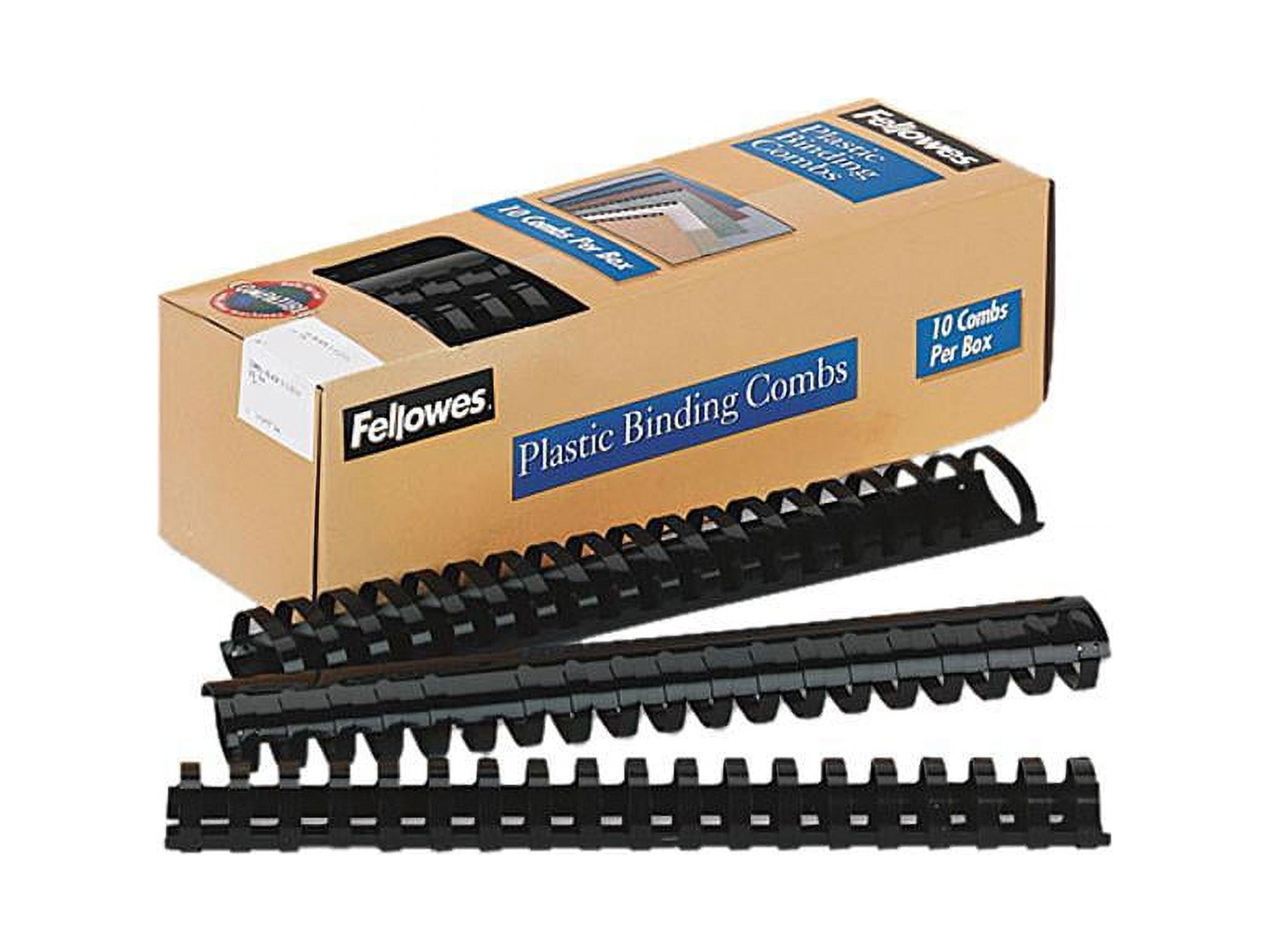 52066 Fellowes Plastic Comb Bindings, 11/2" Diameter, 340 Sheet