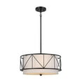 thumbnail image 1 of 52075BK Kichler Lighting Birkleigh - 3 Light Convertible Semi-Flush Mount In Art Deco Style-9.5 Inches Tall-Black Finish, 1 of 9