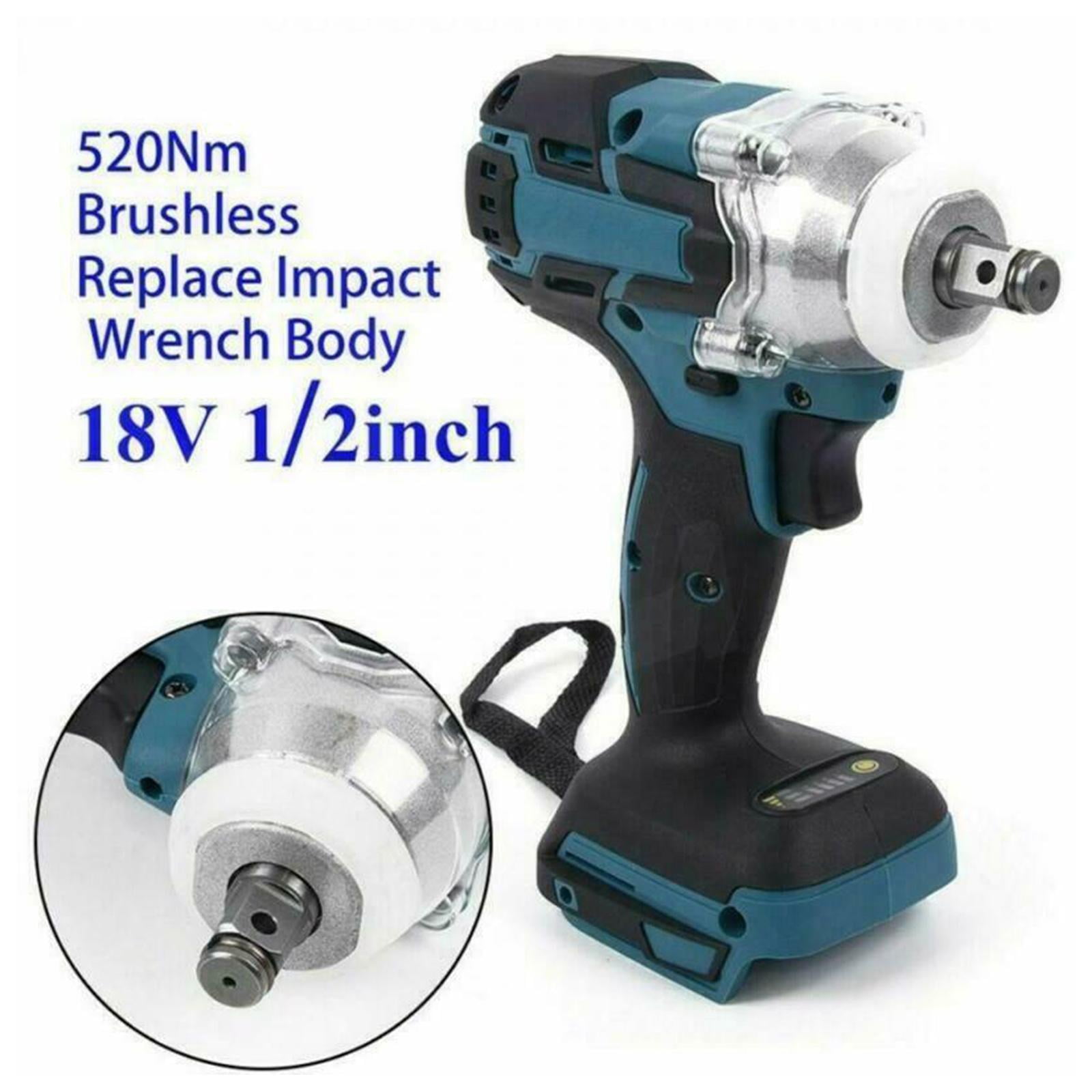 520Nm 18V Brushless Impact Wrench Tools Lightweight Adjustable Mode Forward Rotation Screw Installation Auto Stop for Automotive Walmart Business Supplies