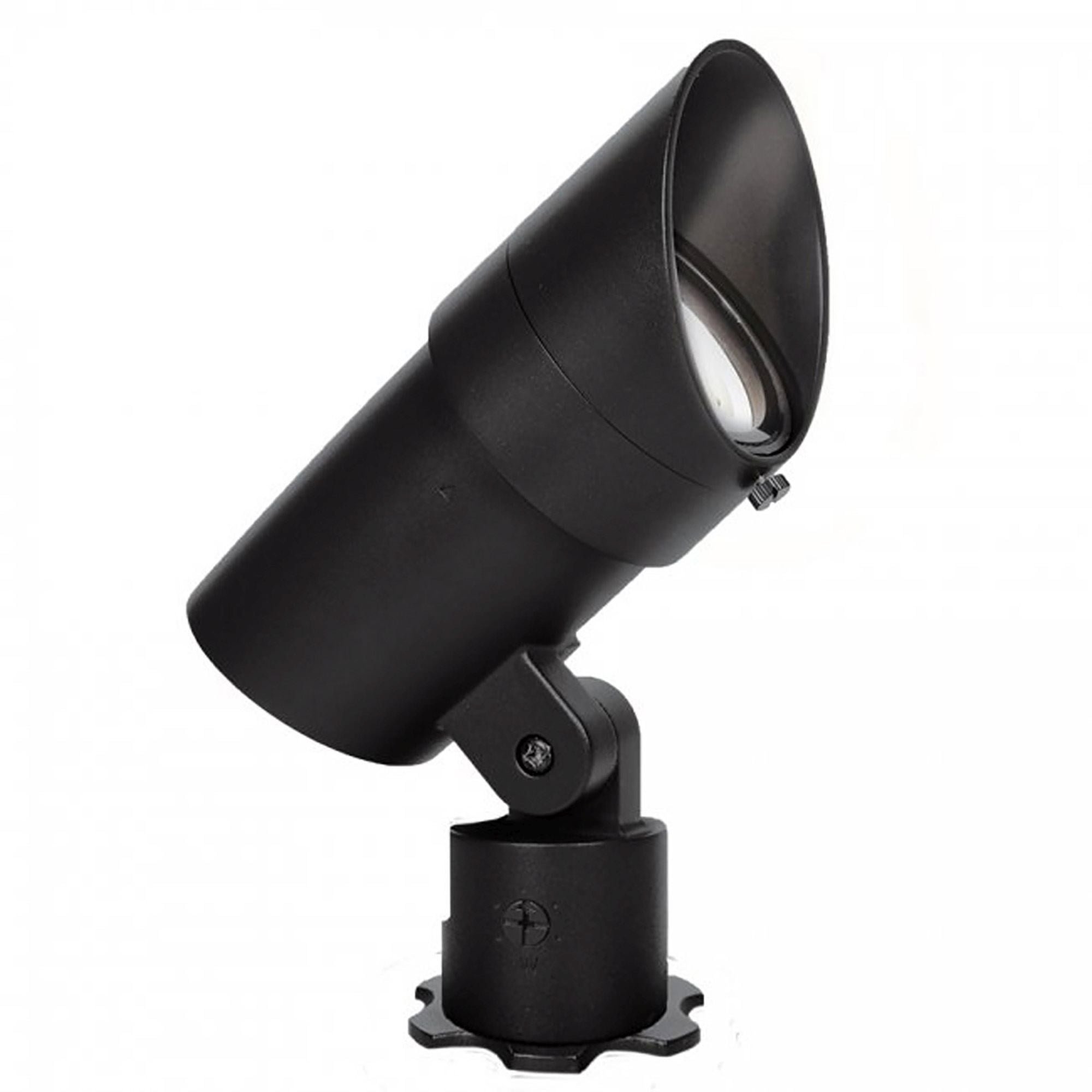 Black Aluminum Adjustable LED Landscape Spotlight