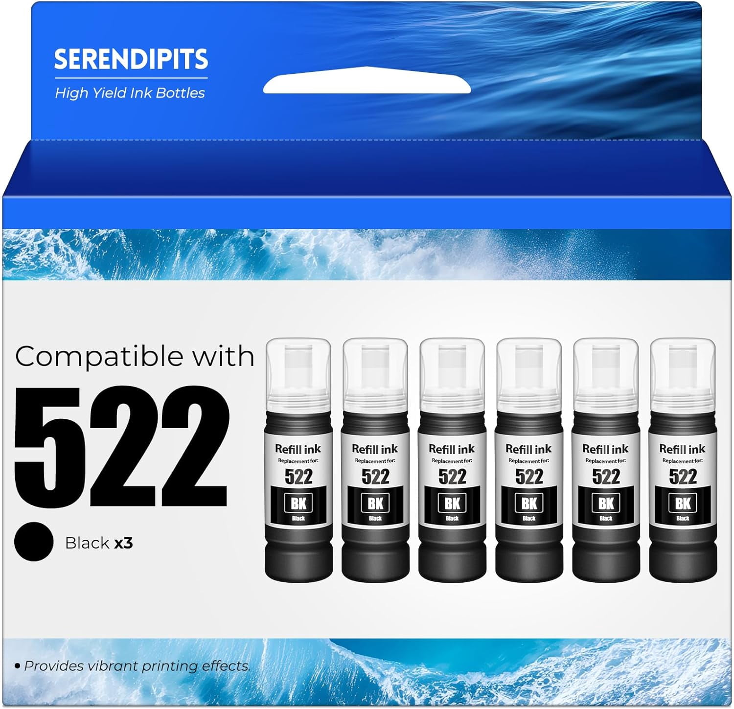 522 Ink Bottles ET 2800 ET 4800 ET 2803 ET 2400 - Walmart.com