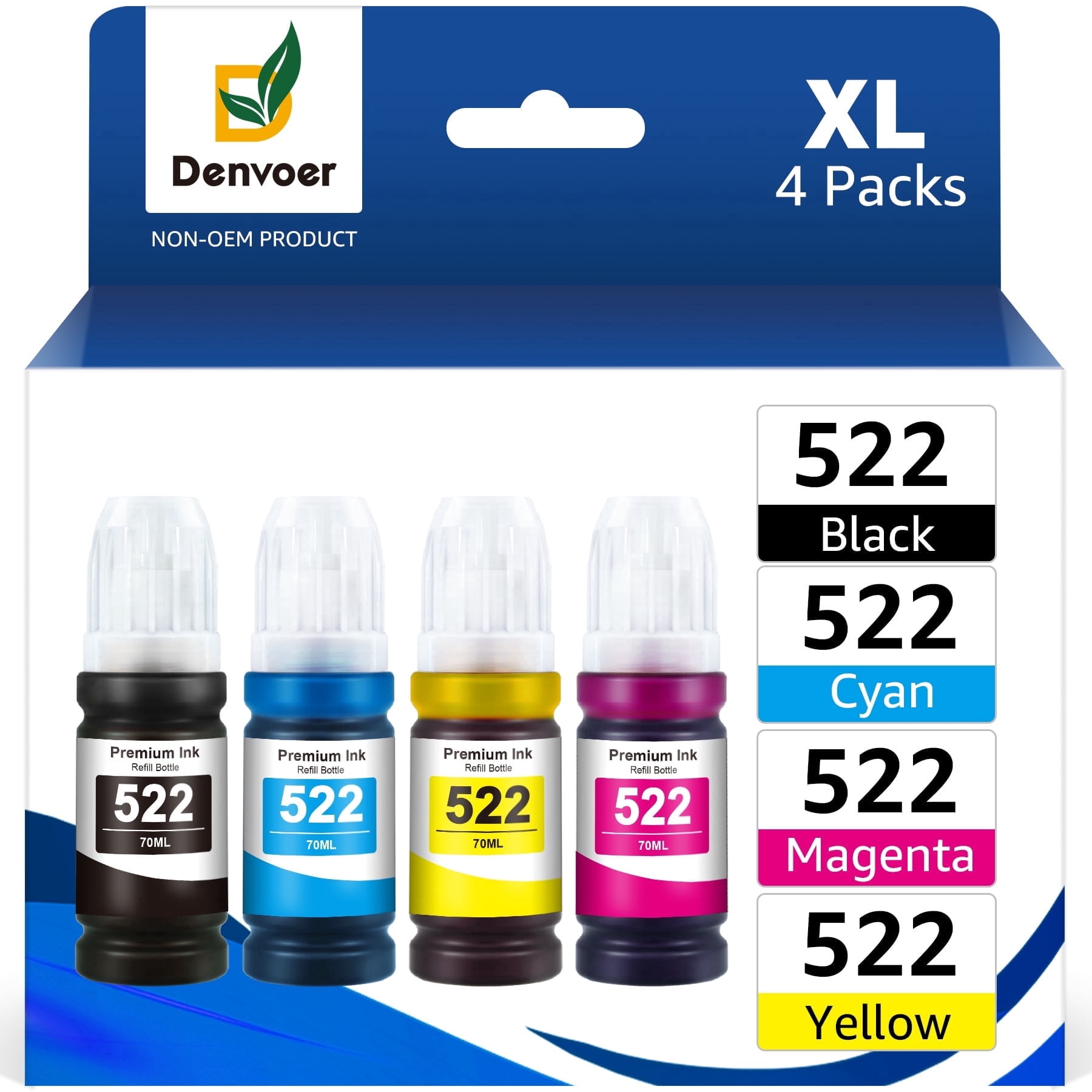522 Ink Refill Kit Compatible for Epson 522 Ink Bottles Use for Epson ...