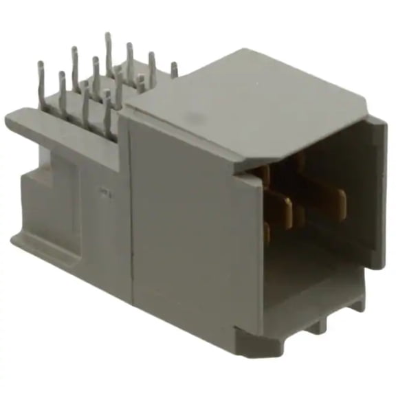 5223968-1 Connector Header Right Angle Gray Blade Power 3pos Backplane