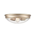 thumbnail image 1 of 5228-MG Millennium Lighting Belforge - 2 Light Glass Flush Mount-5 Inch Tall and 12 Inch Wide-Modern Gold Finish, 1 of 6