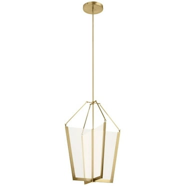 52292CGLED-Kichler Lighting-Calters - 60.5W 1 LED Foyer Pendant - with Contemporary inspirations - 28.5 inches tall by 21 inches wide-Champagne Gold
