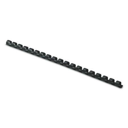 Fellowes Mfg Co. 52320 1/4 in. Diameter 20 Sheet Capacity Plastic Comb Bindings - Black (25/Pack)