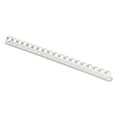 thumbnail image 1 of Fellowes Mfg Co. 52371 3/8 in. Diameter 55 Sheet Capacity Plastic Comb Bindings - White (100/Pack), 1 of 5