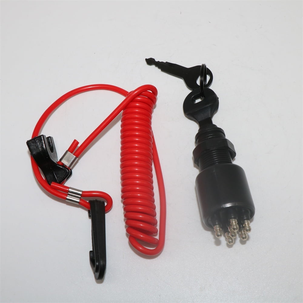5237133 Ignition Switch with Keys Safety Lanyard for Johnson Evinrude BRP 40-200HP Outboard