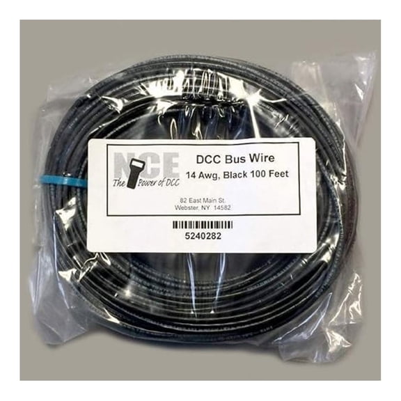 5240282 DCC Main Bus Wire 14 Gauge Black 100ft