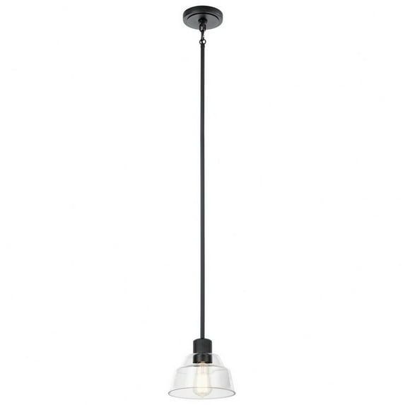 52405BK Kichler Lighting Eastmont - 1 Light Mini Pendant In Vintage Industrial Style-7.25 Inches Tall and 8 Inches Wide-Black Finish    -Traditional