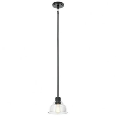 52405BK-Kichler Lighting-Eastmont - 1 Light Mini Pendant In Vintage Industrial Style-7.25 Inches Tall and 8 Inches Wide-Black Finish    -Traditional