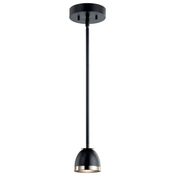 52419BKLED Kichler Lighting Baland - 1 LED Mini Pendant In Mid-Century Modern Style-4.25 Inches Tall and 5.5 Inches Wide